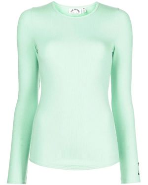 The Upside Solstice Giselle Ribbed Top - Green