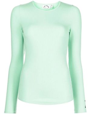 The Upside Solstice Giselle Ribbed Top - Green