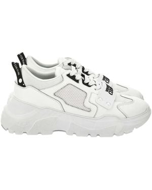 Versace Jeans Couture Speedtrack Logo-Embossed Mesh Sneakers - White