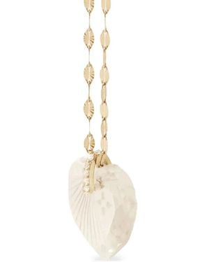 Pascale Monvoisin Gabin Nº3 Diamond Heart-Pendant Necklace - Metallic