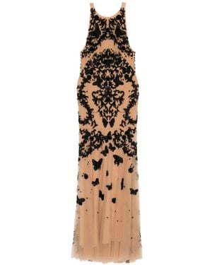 Zuhair Murad Embellished Tulle Gown - Metallic