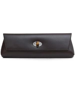 Christopher Esber Buki Leather Clutch Bag - White