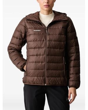 Mammut Crag Quilted Hooded Performance Jacket - Brown