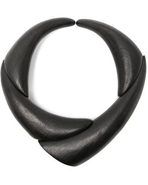 Monies Zawa Sculptural Necklace - Black
