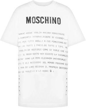 Moschino プリント Tシャツ - ホワイト