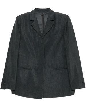 IVORY PARIS Veste Grace À Simple Boutonnage - Black