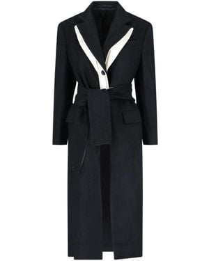 Eudon Choi Single-Breasted Midi Coat - Black