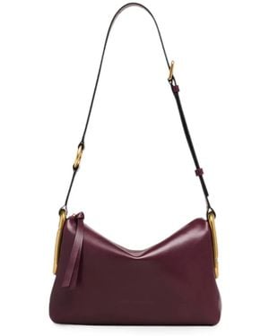 Marc Jacobs Leather Shoulder Bag - Purple