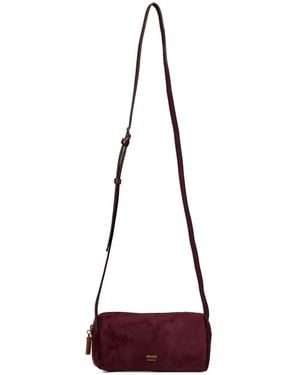 KHAITE Suede Leather Shoulder Bag - Purple