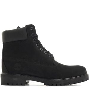 Timberland Paneled Suede Ankle Boots - Black