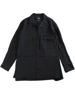 Y-3 Rayon Twill Shirt - Black
