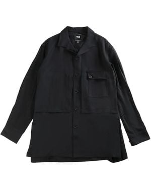 Y-3 Rayon Twill Shirt - Black
