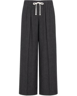 Societe Anonyme Helsinki Drawstring Wide-Leg Pants - Black