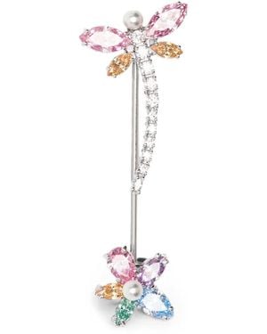 Swarovski X Ariana Grande Crystal And Cubic Zirconia Brooch - White