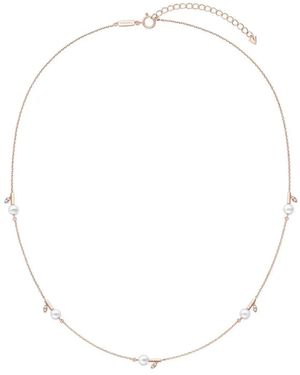 Tasaki Collar Kugel En Oro De 18 Ct Con Diamante Y Perla - Blanco