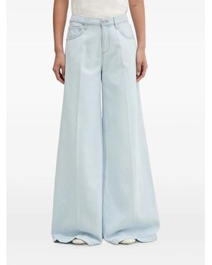 ViCOLO Wide-Leg Denim Jeans - Blue