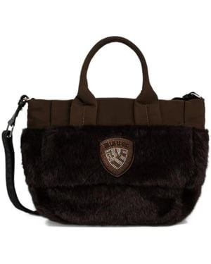 Blauer Borsa A Tracolla Con Applicazione - Nero