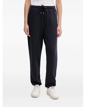 GANT Logo-Embroidered Drawstring Track Trousers - Blue