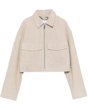 Anine Bing Christian Pocket Zip Jacket - White