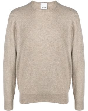 Allude Crew-Neck Cashmere Jumper - Natural