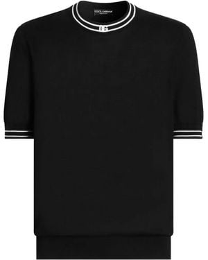 Dolce & Gabbana Silk Pullover - Black