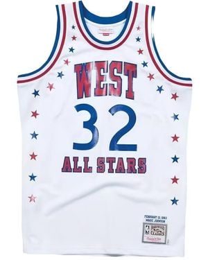 Mitchell & Ness Star-Detailed Nba Jersey Vest - Blue