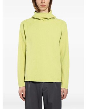 Goldwin Felpa Con Cappuccio Wf Light - Giallo