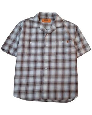 Universal Overall Camisa Con Cuello Abierto - Gris