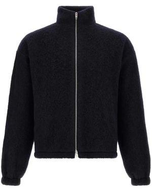 Jil Sander Strukturierter Cardigan Mit Reißverschluss - Blau