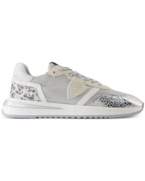Philippe Model Tropez 2.1 Animal-Print Trainers - White