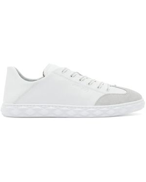 Jimmy Choo Diamond Flex Lace-Up Trainers - White