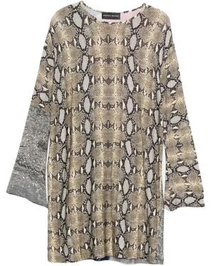 BARBARA BOLOGNA Snakeskin-Print Top - Natural
