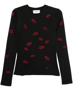 Sonia Rykiel Long-sleeves Jersey Top - Black