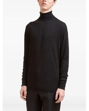 Aiezen Turtleneck Knitted Jumper - Black