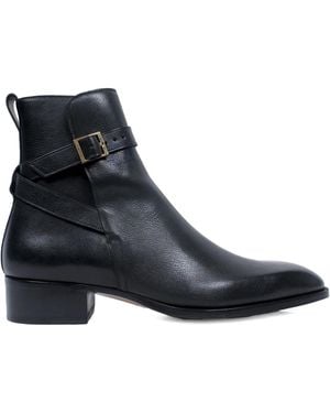 Tom Ford Polished Boots With Classic Silhouette - Black