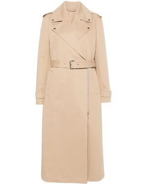 TOTEME Biker Katoenen Trenchcoat - Naturel