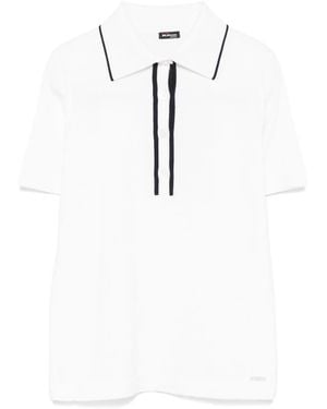 Kiton Wool Polo Top - White