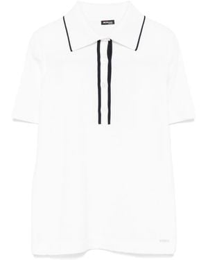 Kiton Wool Polo Top - White