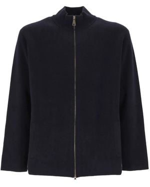 Oliver Lattughi Cardigan Mit Reißverschluss - Blau