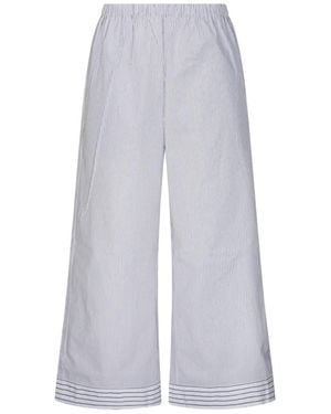 By Malene Birger Mirabello Striped Trousers - White
