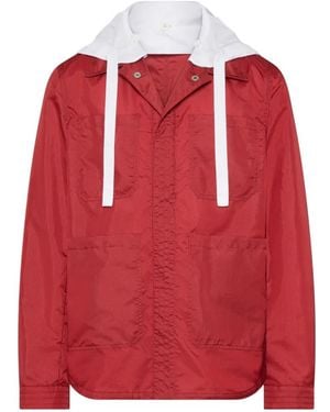 Thom Browne Ripstop Jack Met Capuchon - Rood