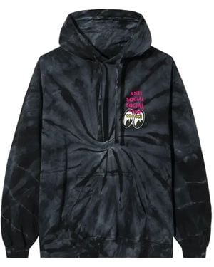 ANTI SOCIAL SOCIAL CLUB Stacked Tie Dye Hoodie - Black