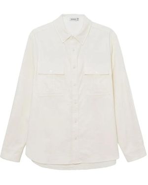 Jonathan Simkhai Parkes Double-Gauze Button-Up Shirt - White