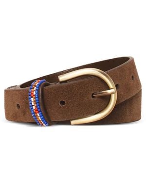 Xirena Beaded Buckle Belt - Brown