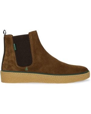 Paul Smith Bash Elasticated-Panels Suede Boots - Brown