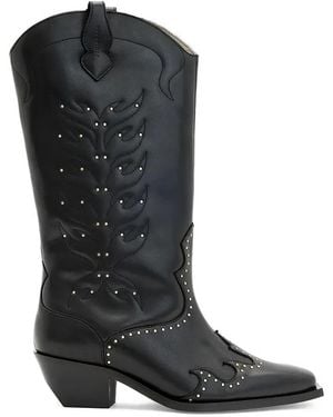 AllSaints Laarzen Verfraaid Met Studs - Zwart