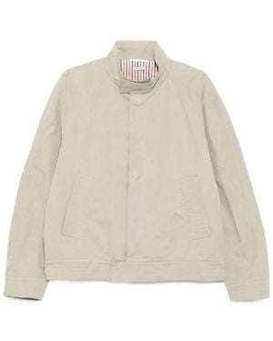 Thom Browne Long-Sleeved Casual Jacket - Natural