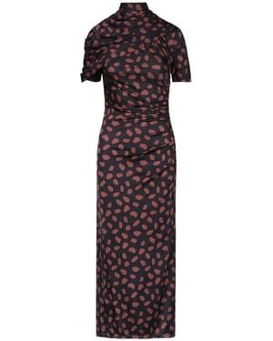 Johanna Ortiz Serene Safari プリント ドレス - ブラック