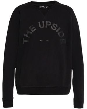 The Upside Logo-Print Sweatshirt - Black