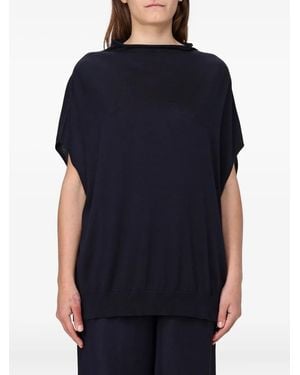Fabiana Filippi Roll-Neck Knitted Top - Blue